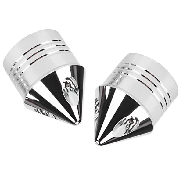 Motorcycle Axle Cover Chrome Thin Cut Nut Black Replacement Accessory (Electroplated)
