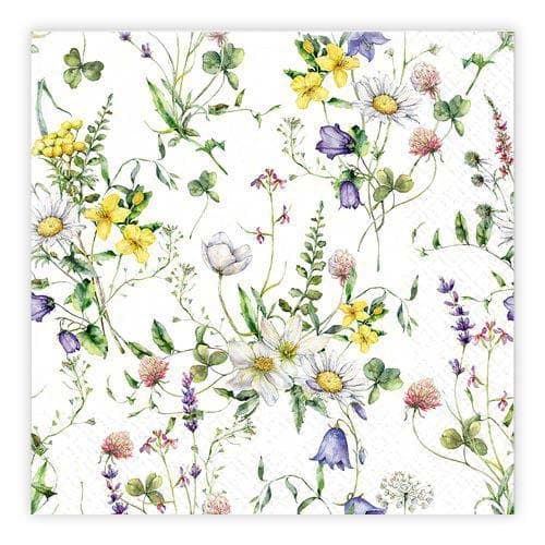 Servietter Engblomster 33x33cm 20-pak multifärg multicolor