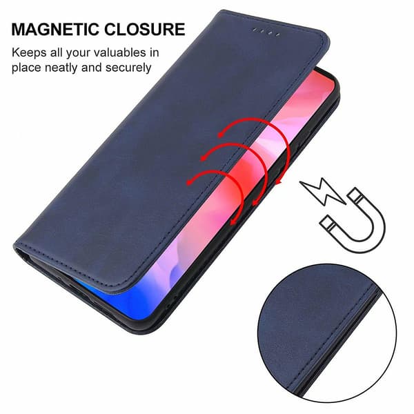 Magnetiskt stängande läderfodral för Vivo Y30