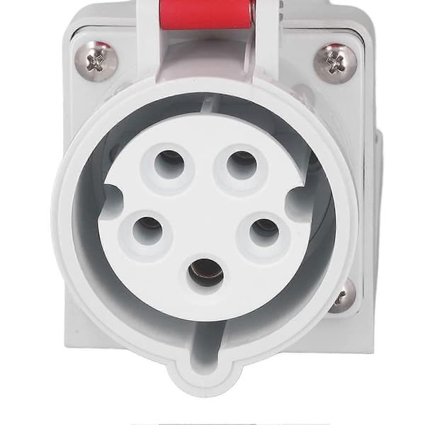 Industrial Connector Socket 32A 3P+N+E IP44 Waterproof Dustproof Surface Mounted Power Connector 220380V 240415V