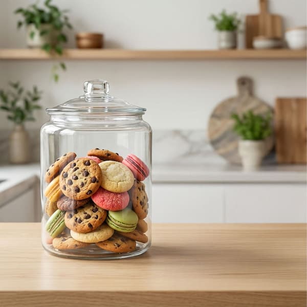 Lufttæt opbevaringsglas med silikoneforsegling