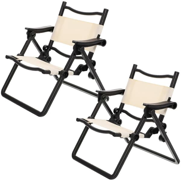 2 stk Mini Klapstol Model Stolform Telefonstativ Sammenklappelig Stol Telefonstøtteholder Stol Dekoration
