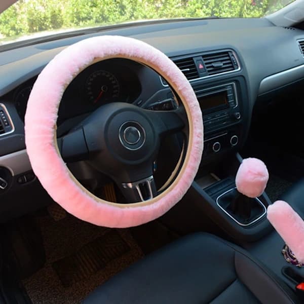3pcs Protection Handbrake & Protection PINK Pink
