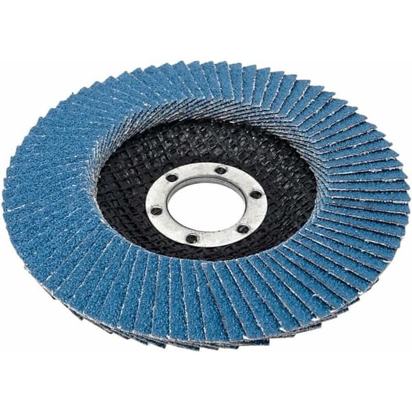 Flap disc | blue | 10 pcs | Ø 125 mm | grit 80 | Stainless steel | Sanding discs | Flap discs