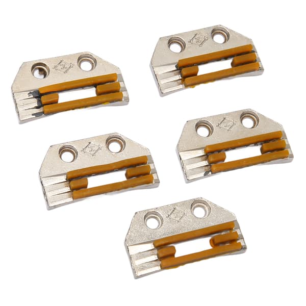5 Pcs Sewing Machine Feed Dog Stainless Steel High Hardness Rustproof Sewing Machine Feeder for Repair Replacement