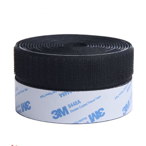 Self-adhesive extra strong 3M double-sided tape with velcro