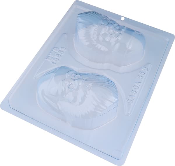 Pralineform Julemand Chokoladeform - BWB 10053 - 3-delt form Transparent transparent