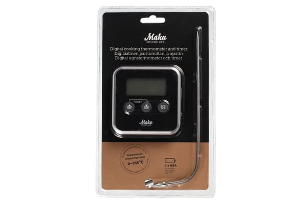 Stegetermometer digital Maku Kitchen Life Svart black