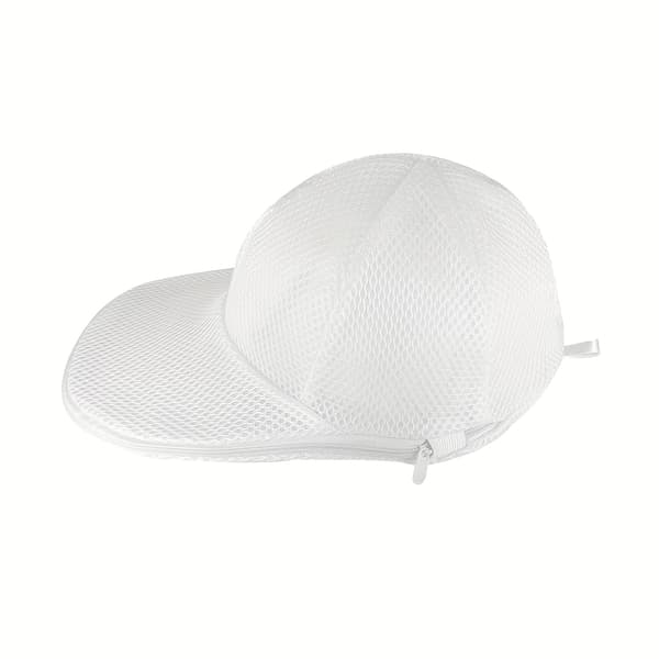 Hattevasker til vaskemaskine, hattevasker, baseballkasketter Hvid lynlås White Zipper