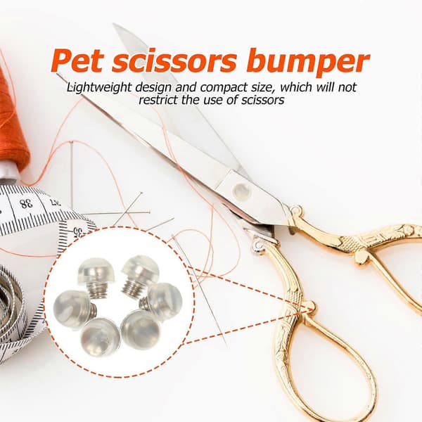 6 stk. metalsaksdæmpere til hårplejesakse