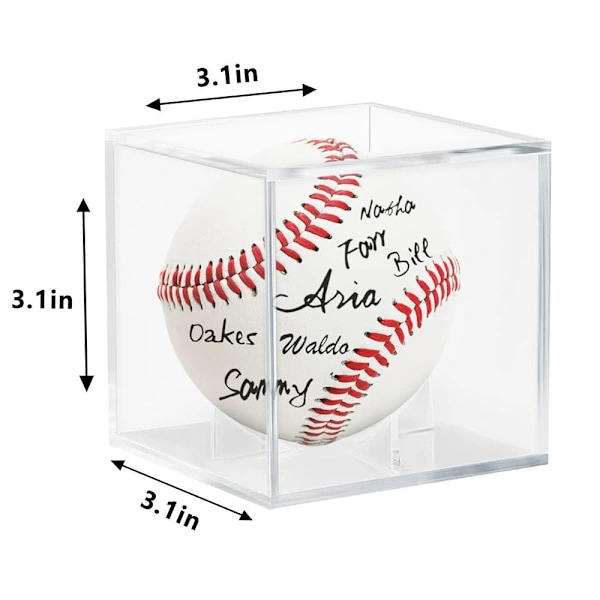 Baseboll Display Kub - Transparent Displayfodral