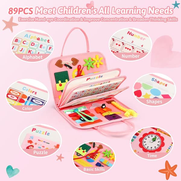 Educational Montessori Felt Activity Board