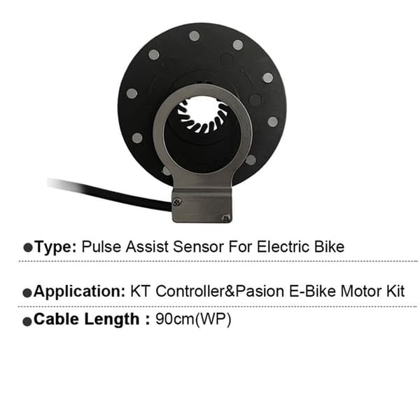 Vanntett elektrisk E-sykkel pedalassistanse sensor KT-10B 10 magnet venstre side PAS system DIY E-sykkel modifiserte deler
