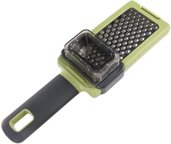 Cheese and Citrus Zester with Silicone Grip, Stainless Steel - A Sharp Tool for Parmesan Cheese, Ginger, Garlic