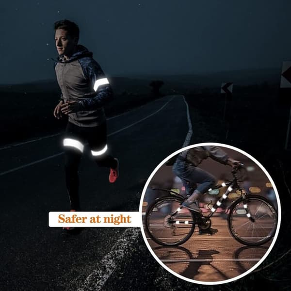 3M Reflekterende Selvklæbende Tape 3m x 50mm, 3 Ruller, Katadioptrisk, til Cykel og Køretøjer