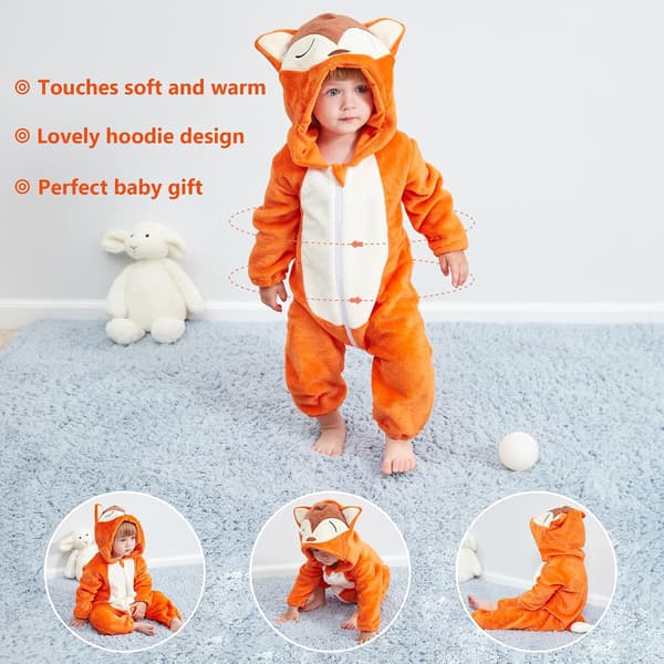 Unisex vinterhætte heldragt 2-36 måneder 18-24 måneder 18-24months