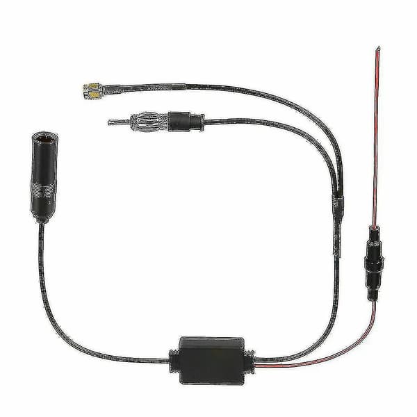 DAB-antenne, DAB-splitter, SMB-adapter, AM/FM-antennesignalforsterker