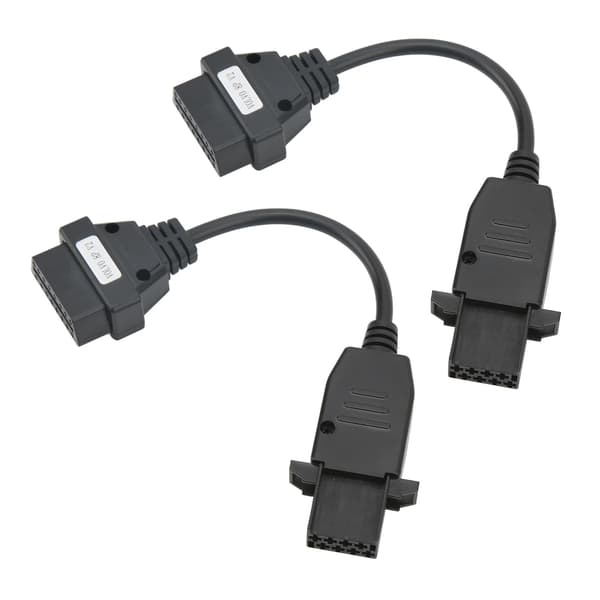 2 stk OBD2 Diagnostikkabel 8-pin til 16-pin Fleksibel Kompakt Let Bærbar Erstatning til Lastbiler