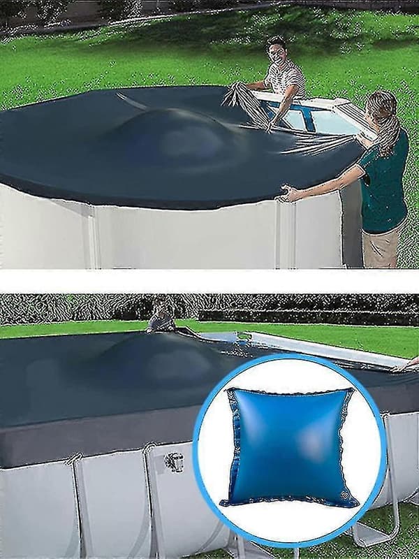 Krockkuddar Pool Slitstarkt Skydd Kudde Köldtålig 120 X 120 Cm Pvc Blå Vinterförvaring Vinterstängningskuddar