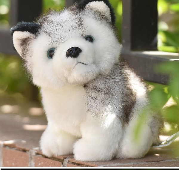 Lasten lahja Husky pehmolelu Simulaatio pehmolelu Lomalahja Husky-nukke