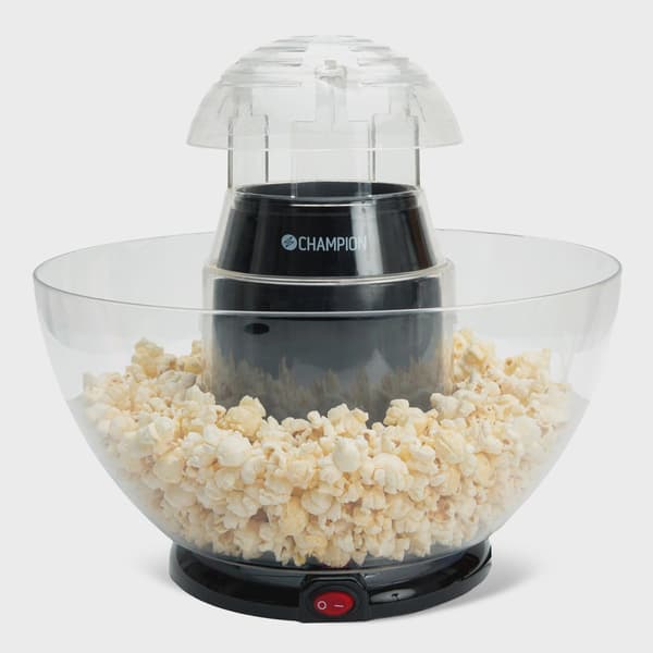 Hot Air Popcorn Machine with Removable Bowl, 900W, Black 1200