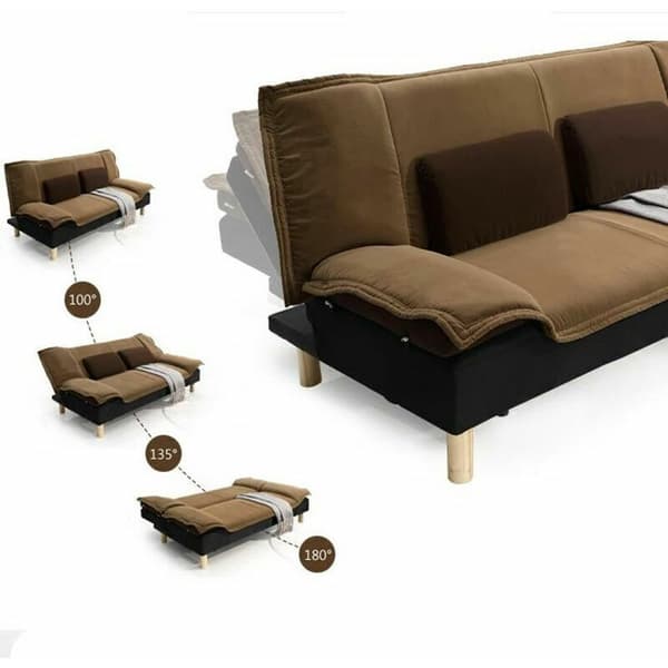 Justerbart Møbelhengsel Sammenleggbar Seng Lazy Sofa LED 3 Posisjoner Hjørne Mekanisme Feste 2 Sett