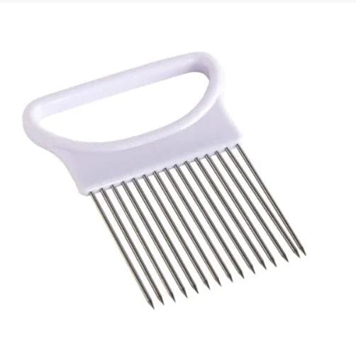 Onion holder with practical handle Vit white