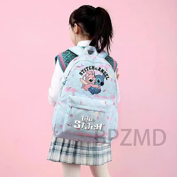 MINISO Lilo & Stitch ryggsekk for tenåringsjenter og studenter