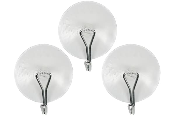 Suction cup with hook 3 pcs Ø45 mm 28