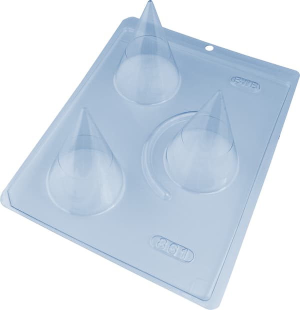 Pralinform Strutar - BWB 861 - Spesiell 3-delt form Transparent transparent