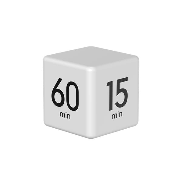 LCD-display Kubetimer Hvid White 93