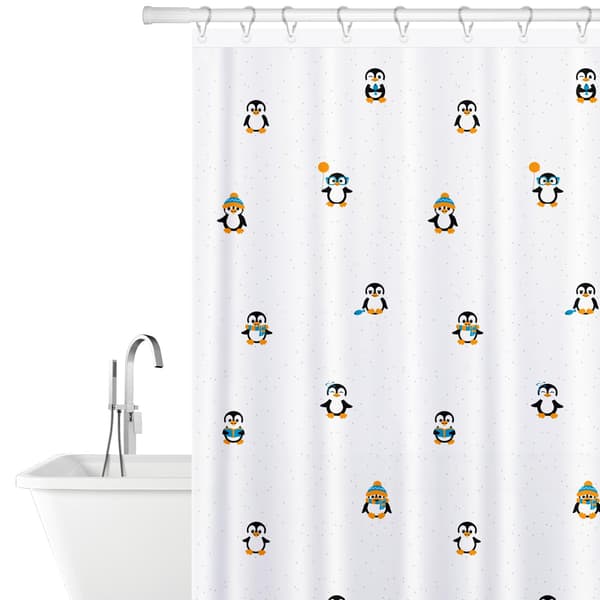 Tatkraft, Funny Penguins - Duschdraperi multifärg multicolor
