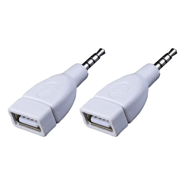 Lydkonverter 3,5 mm AUX han til USB 2.0 hunstik til musikafspilning 1 stk. 1pc