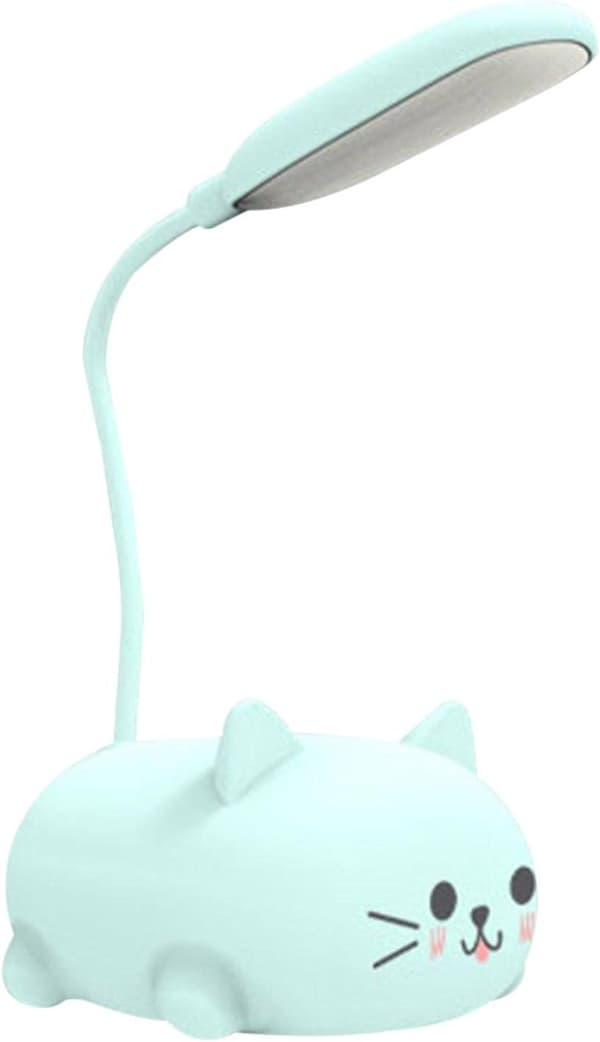 Mini Kat USB-lampe LED Natlampe 360° Justerbar Øjenvenlig Sengelæselampe