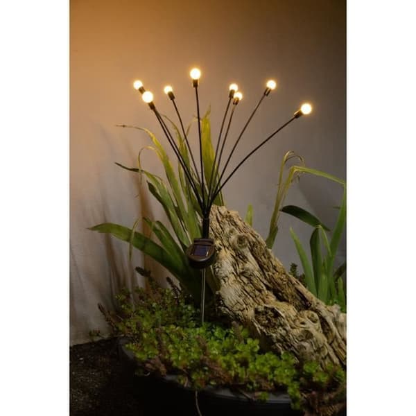 GALIX G4435 Solcellelysdekorasjon - Bukettform - 8 lysdioder - H69cm
