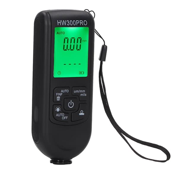 Digital Coating Thickness Gauge ABS with Portable Rope Automatic Shutdown Function Paint Coating Thickness Gauge compatible with Outdoor Black-YM
