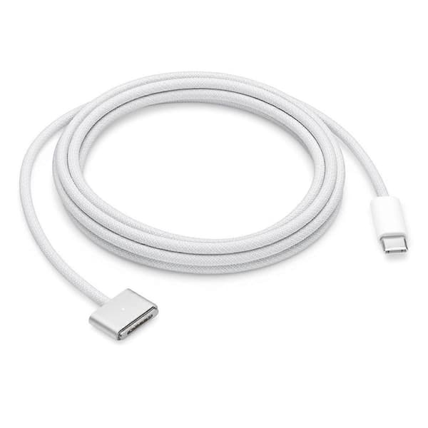 140W USB-C–MagSafe 3 -adapterikaapeli MacBook Pro Airille, hopea