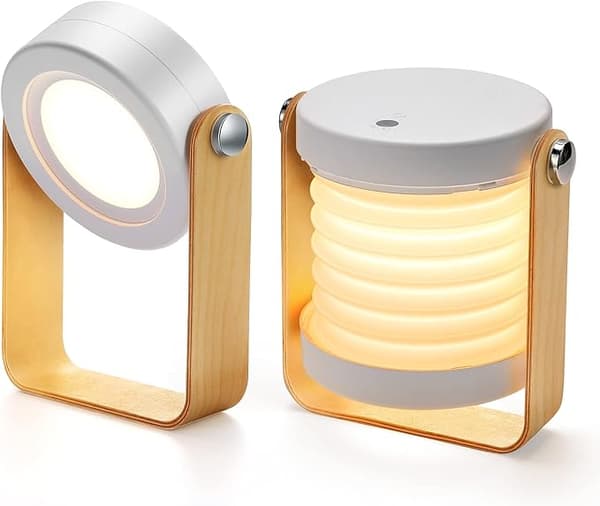 Dimmable bedside lamp with touch function, portable bedside lamp with portable night light