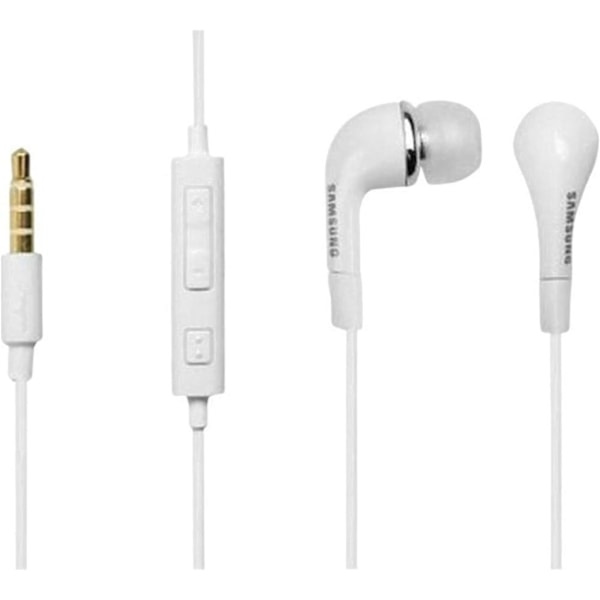 For Samsung EHS64 3.5mm Headphones with Remote - White