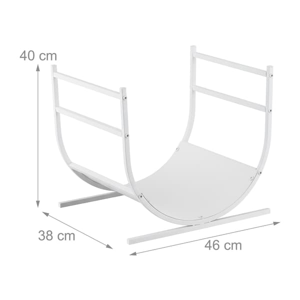 U-formad vedhylla i metall – halvrund design