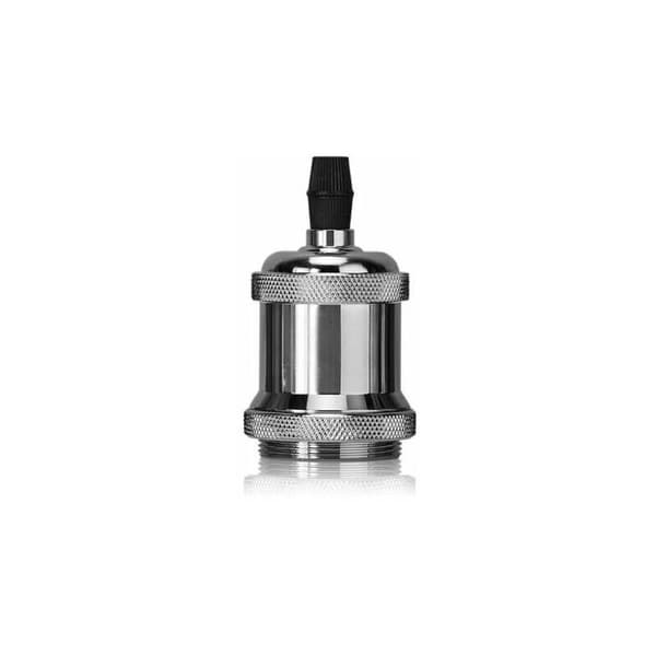 En uppsättning av 3-Socket E27 Spiral DIY Retro Lamp Adapters för Pendel Ljus Suspension, Silver
