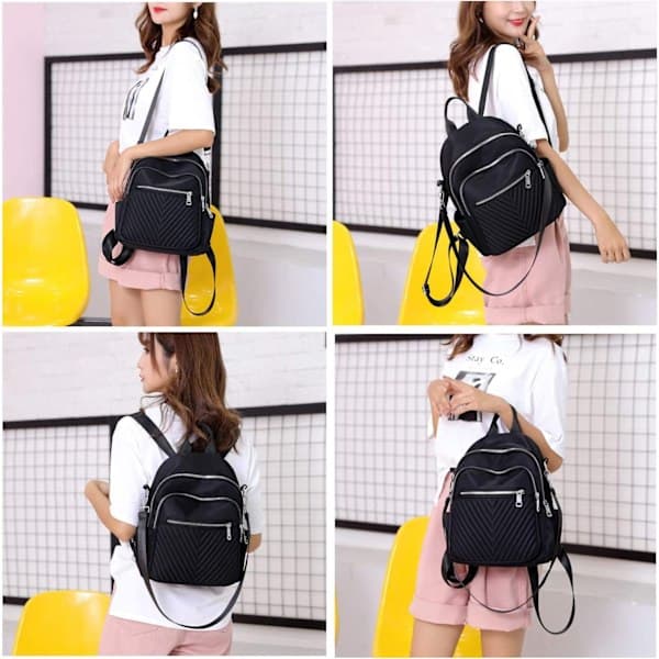 Women's Backpack Small Elegant Shoulder Bag 2 In 1 Waterproof