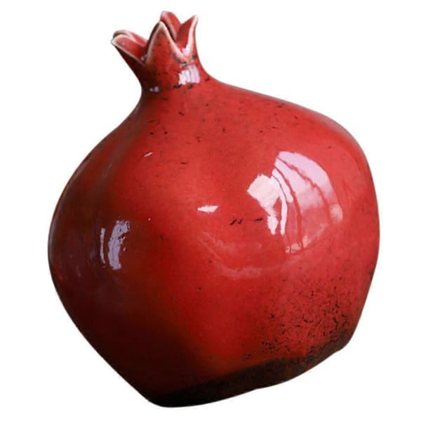 Pomegranate Shaped Vase Elegant Flower Container Home Decor