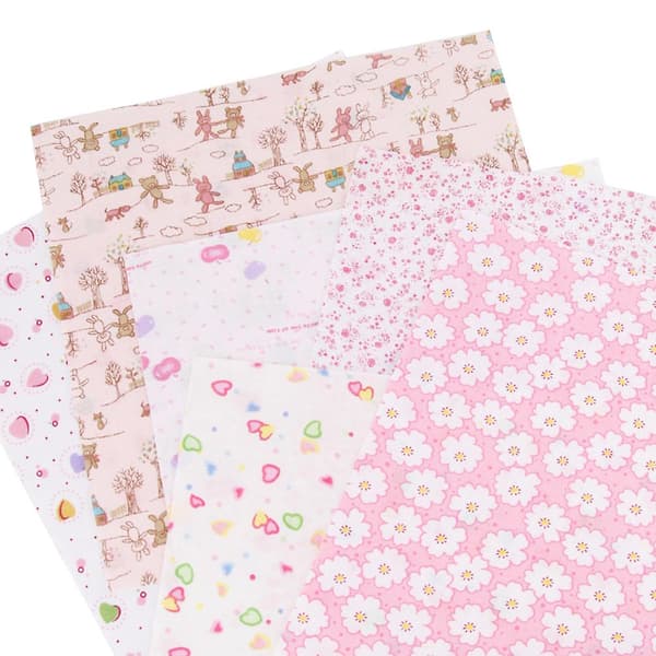100 st DIY Assorterade Mönster Blommiga Tryckta Patchwork Bomullstyg Tyg Sömnad Quiltning Tyg 100x100mm