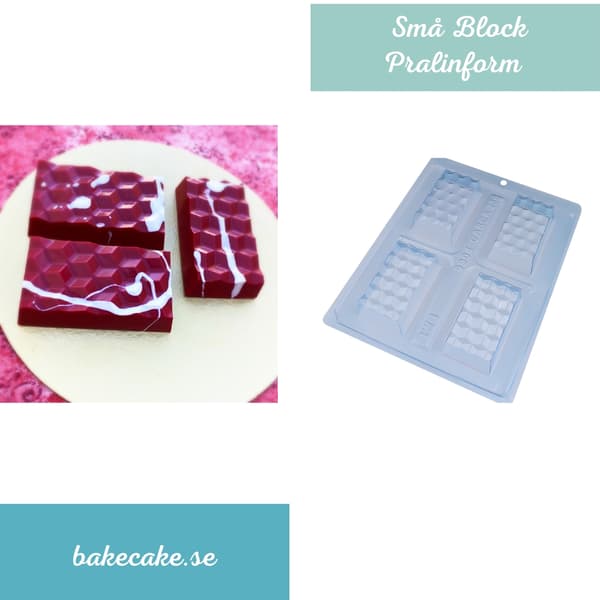 Praline Mold Dubai Kunafa Chocolate Mold - BWB 9904 - 3 Part Mold Transparent transparent