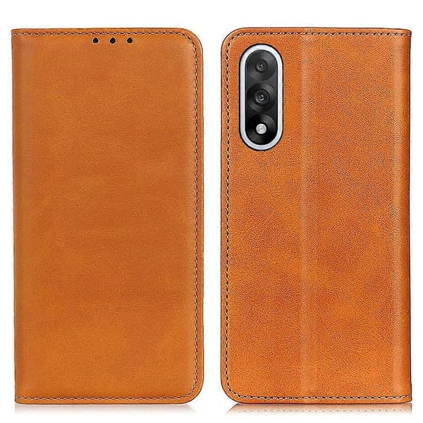 Split Leather Wallet Case for OnePlus Nord 5 5G [DB] Brown Brown