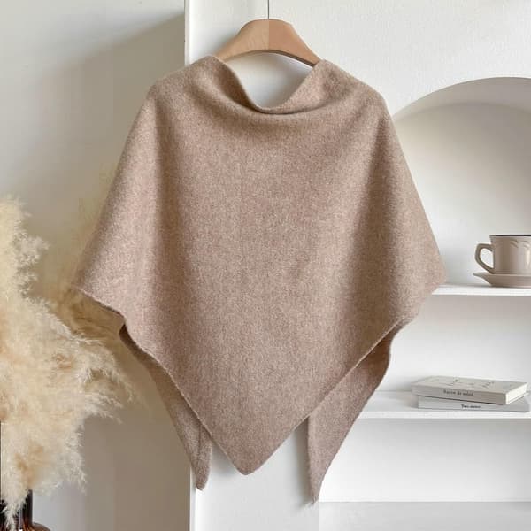 Strikket skjerf og sjal for kvinner i polyester med sløyfe, 185 x 76 cm