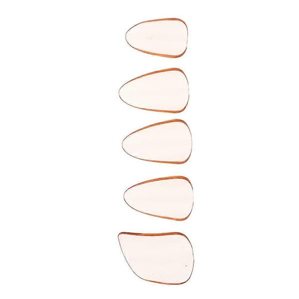 5 stk Professionelle PC Pipa Negle Strengeinstrumentdele Pipa Tilbehør (Orange)