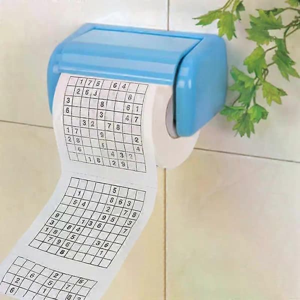 Sudoku Toiletpapir 1 Rulle 2-lags Trykt WC Bad