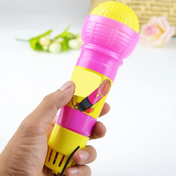 2 pcs Funny Eco Microphones for Kids, Durable Plastic Pretend Microphones, Practical Microphone